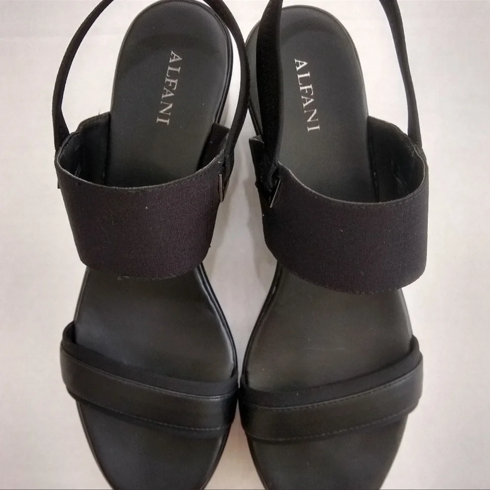 Alfani Black Platform Sandal Maybell Casual New Women’s Size 10
